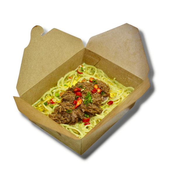 Pulled Beef Lemak Chili Api Pasta