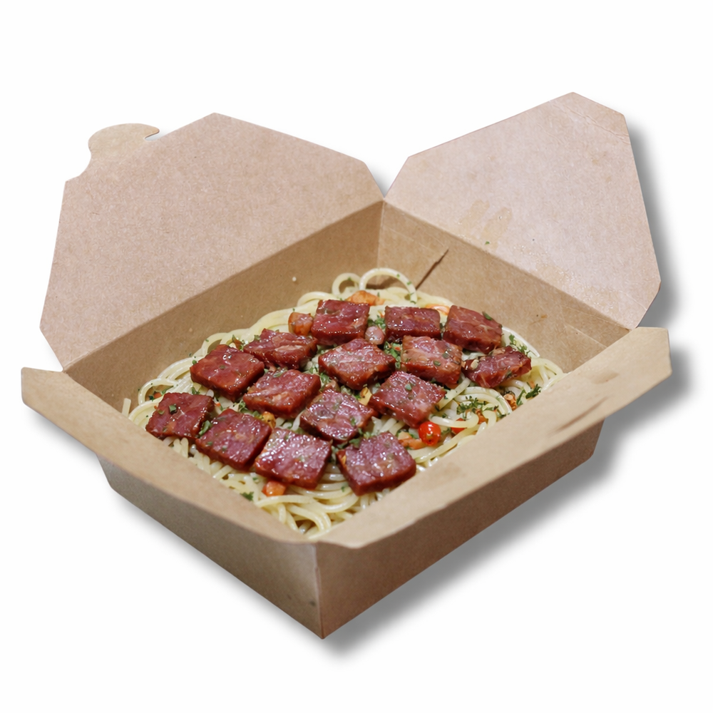 Beef Bacon Aglio Olio