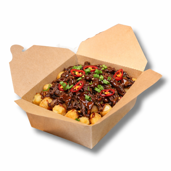 Small Tater Tots with Pulled Beef