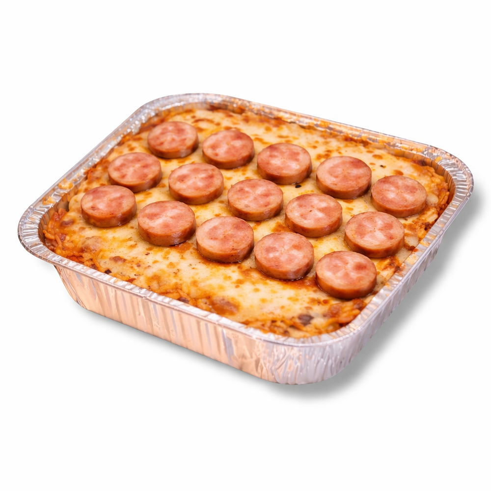 Large Cheesy Chicken Sausage Baked Rice