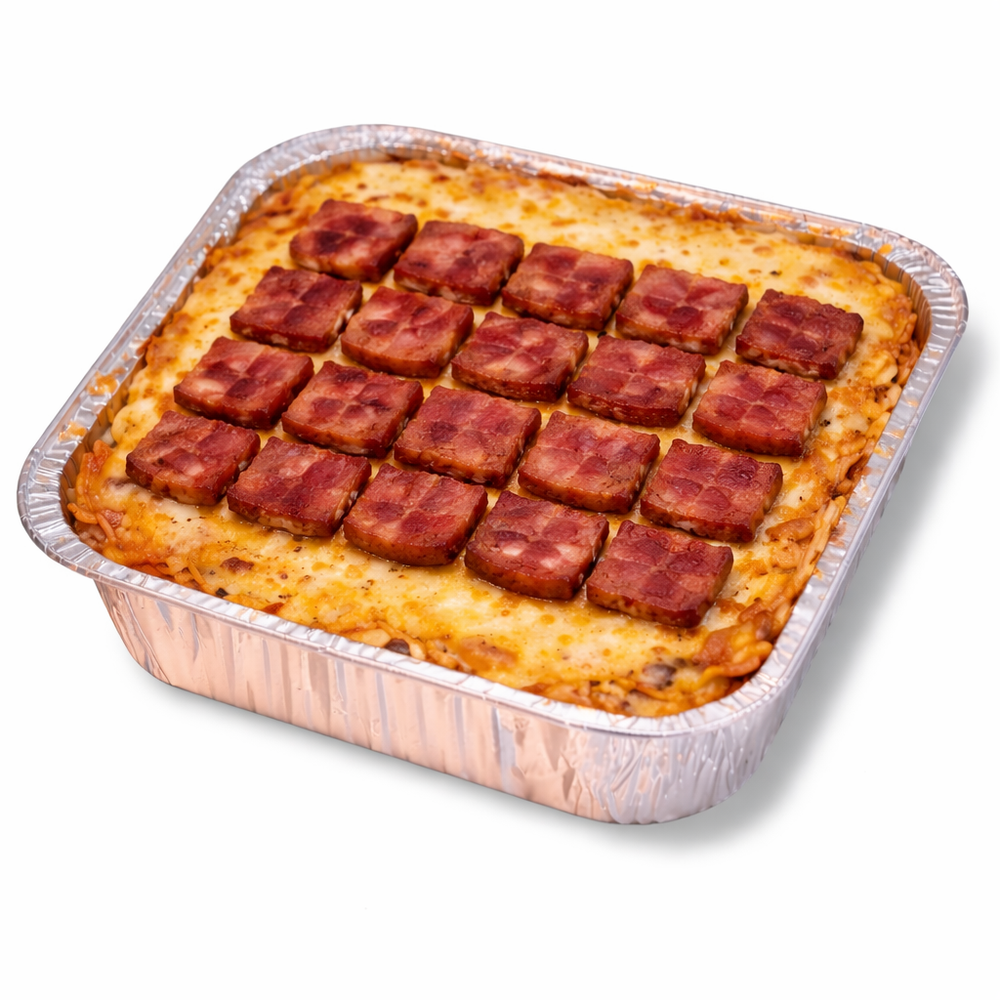 Large Cheesy Beef Bacon Baked Rice