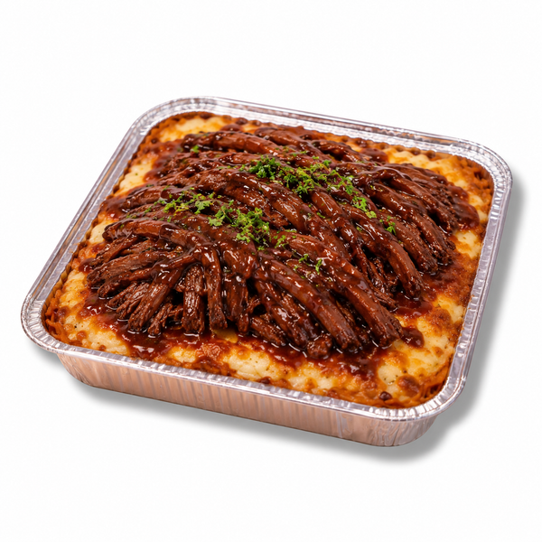 Large Cheesy Pulled Beef Bbq Bake Rice
